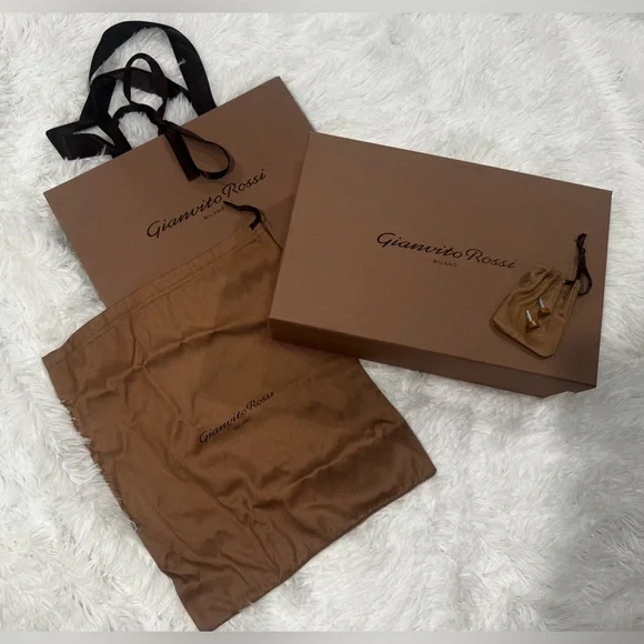 Gianvito Rossi Metallic Gold Heels - Picture 9 of 16